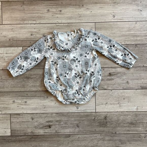Kate Quinn | Long Sleeve Floral Bubble Romper Bodysuit | Size: 2T - Picture 1 of 6